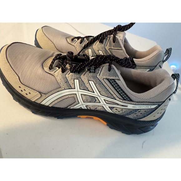 Asics Gel-Venture 9 Mens Trail Running Shoes Grey Black Orange Size 12 - Picture 4 of 10